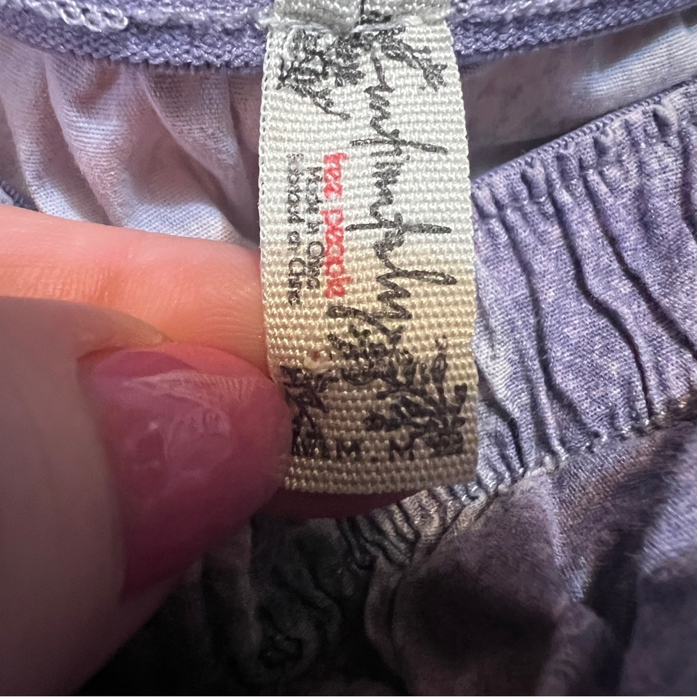 Free People Lavender Patchwork Pajama Bottoms M - Picture 3 of 6